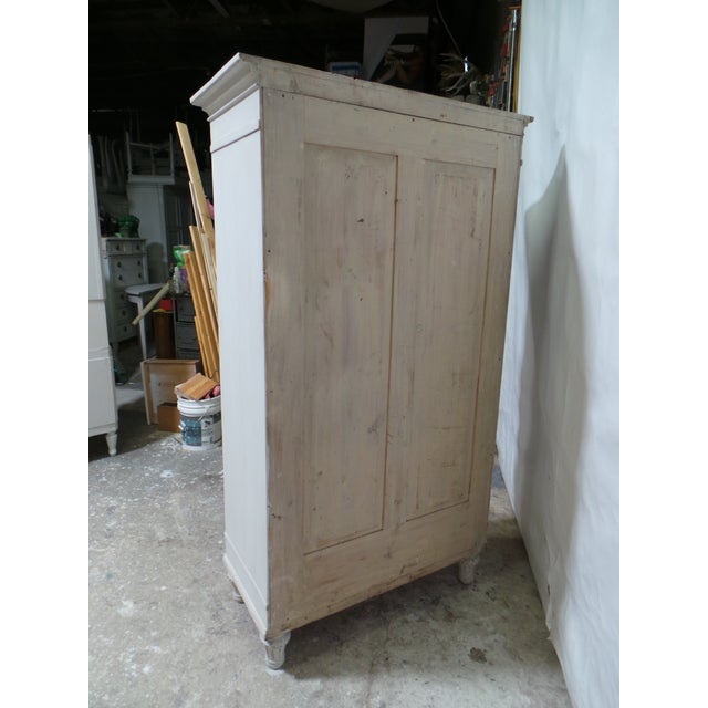 Swedish Gustavian Style 2 Door Wardrobe For Sale - Image 12 of 12