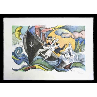 Ermanno Laia, Untitled, Lithograph, 1990 For Sale