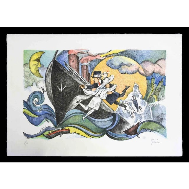 Ermanno Laia, Untitled, Lithograph, 1990 For Sale