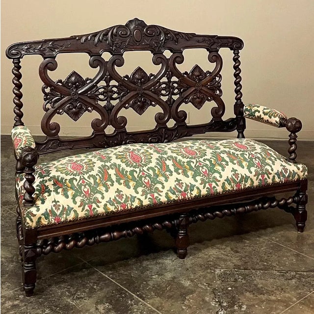 19th Century Napoleon III Period Louis XIV Style Canape ~ Sofa For Sale - Image 13 of 13