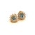 Natural Sapphire Diamond Stud Earrings 14k W Gold 4.98 Tcw Certified For Sale - Image 4 of 10