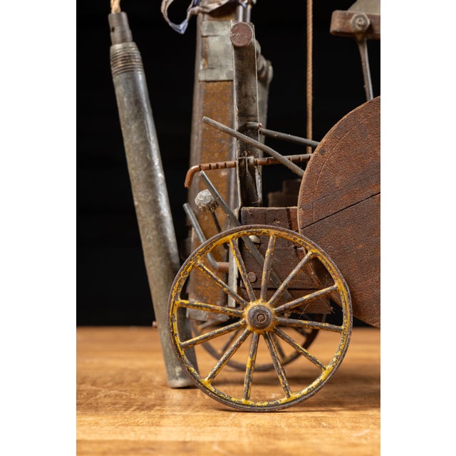 Brown Early 20th Century Pile Driver Rig Salesman Sample For Sale - Image 8 of 16