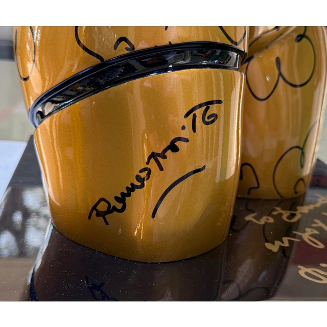 Romero Britto Romero Britto, Torso (Gold), Large Unique Hand Embellished Sculpture, 2016 For Sale - Image 4 of 4