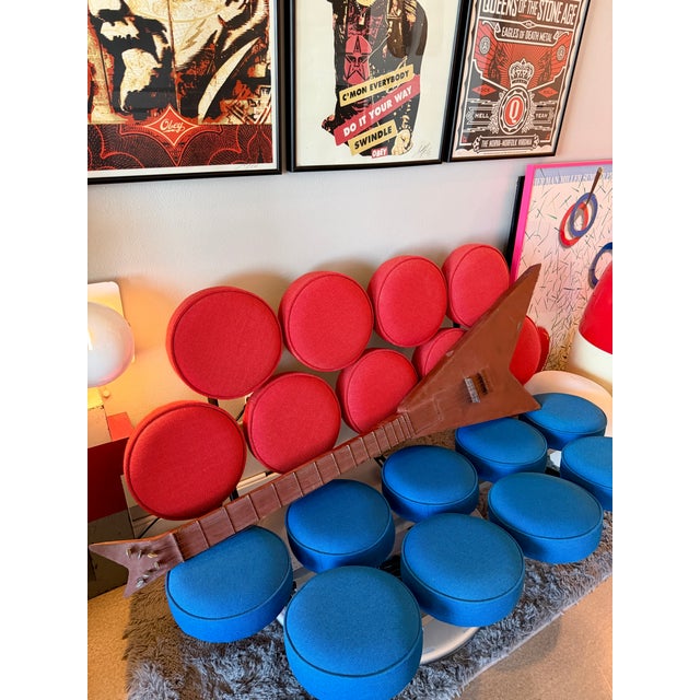 1970s Custom Oversized Metal Flying v Guitar Abstract Steel Sculpture Art For Sale - Image 16 of 18