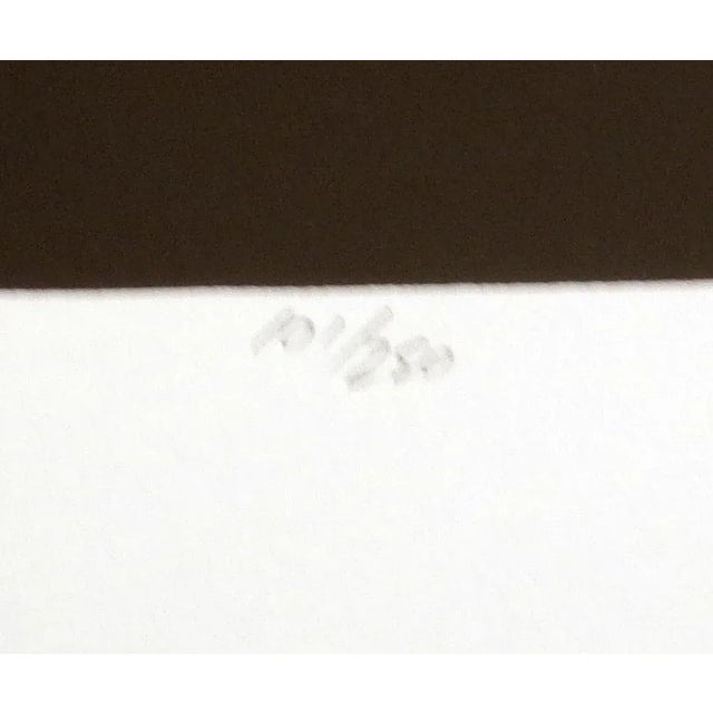 Yellow 1980s "Wind Ridge" Southwestern Landscape Diptych Serigraph Prints by Jim Boutwell - a Pair For Sale - Image 8 of 10