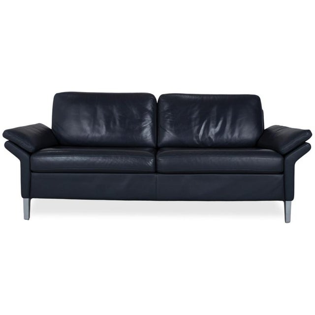 Model 3300 3-Seater Sofa in Black Leather from Rolf Benz For Sale - Image 12 of 12