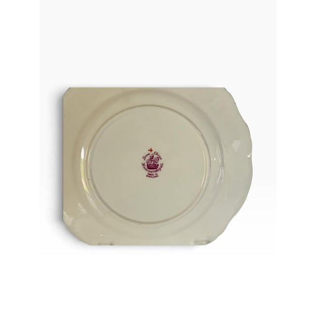 Hammersley Vintage Hammersley "Queen Anne" Bone China 7.75" Salad Dessert Plate Made in England 1940s-1950s For Sale - Image 4 of 4