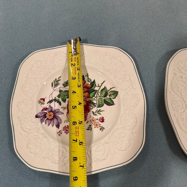 Cream Wedgwood Patrician Salad Plates For Sale - Image 8 of 8