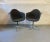 Mid-Century Modern Set of 2 Matched Mid Century Vintage Modern Herman Miller Shell Chairs For Sale - Image 3 of 10