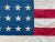 American Antique American Flag 48 Star Cotton Beautiful Natural Wear and Patina For Sale - Image 3 of 8