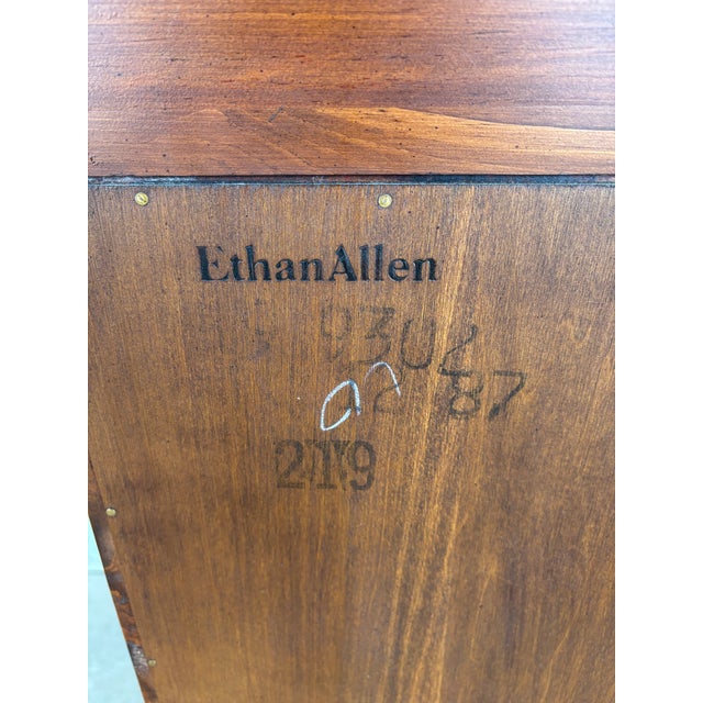 Brown Late 20th Century Ethan Allen Country Craftsman Pine Shaker Style Cabinet (Finish 219) For Sale - Image 8 of 8