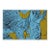 Mid 20th Century Abstract Blue and Mustard Topography Serigraph For Sale