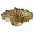 Early 20th Century Pair of Early 20th Century American Art Deco Brass Flush-Mount Fixtures For Sale - Image 5 of 14
