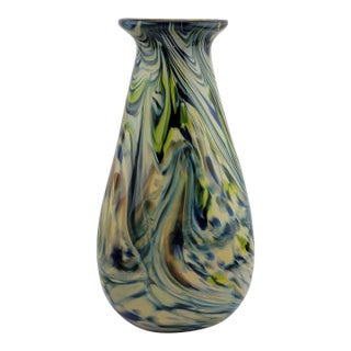 Rare One of a Kind Collectible Scott Meyer 2009 Signed Fused Glass Vase. For Sale