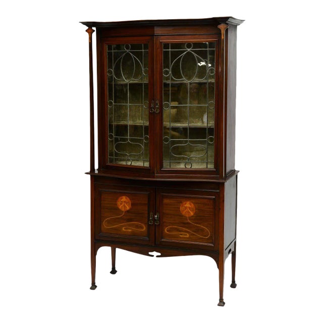 Period Art Nouveau Marquetry Cabinet in Majorelle Style - Provenance For Sale