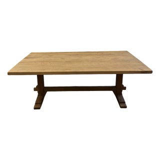 Monastery Table in Raw Oak For Sale