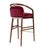 Essex Red Velvet Bar Stool by Javier Gomez For Sale - Image 3 of 6