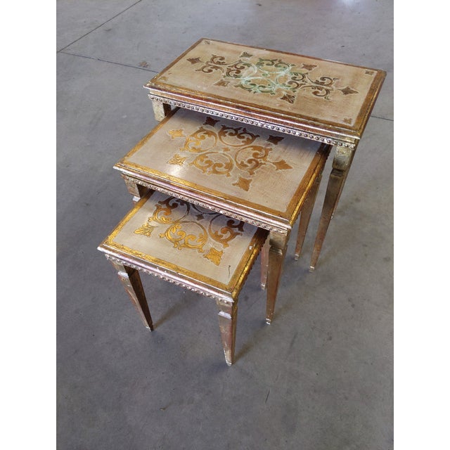 1960s Italian Florentine Nesting Tables Set of 3 Chairish