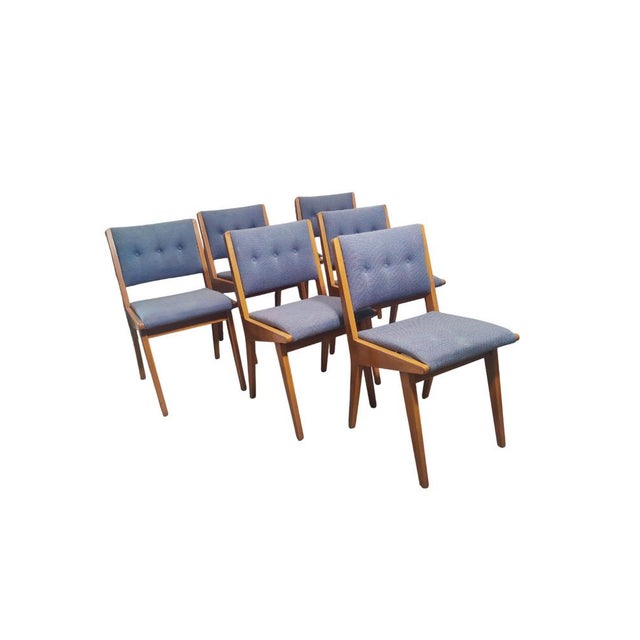 1950s Model 666 Dining Chairs by Jens Risom for Knoll International, 1950s, Set of 6 For Sale - Image 5 of 16