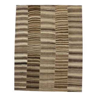 Mid 20th Century Wabi-Sabi Turkish Kilim Rug - 10'09 X 13'09 For Sale