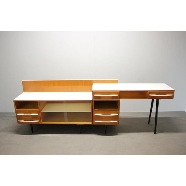 Mid-Century Modular Desk and Storage Unit attributed to Mojmír Požár for Up Závody, 1960s, Set of 3 For Sale - Image 3 of 17