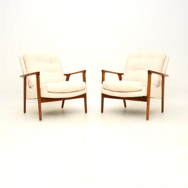 Vintage Swedish Walnut Chairs by Inge Andersson for Bröderna Andersson, 1960, Set of 2 For Sale - Image 11 of 11