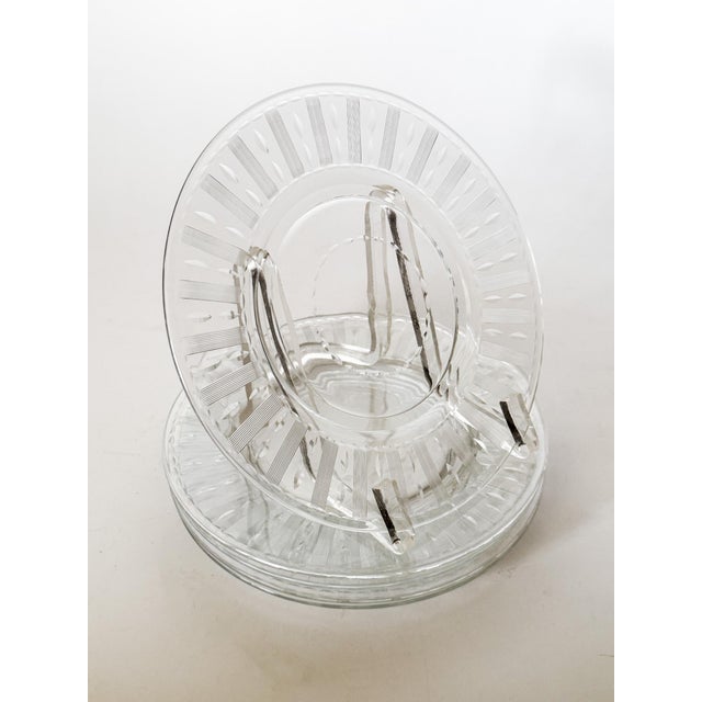 Stunning collection of 1940s Hawkes Cut Crystal Luncheon or Salad plates in the Lady Alice pattern. It features vertical...