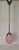 Mid-Century Italian Ceiling Lamp with Chrome-Plated Metal Mounting and Teardrop-Shaped Pink-Tinted Glass Shade, 1960s, in...