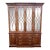 Thomasville Mahogany Collection Georgian Breakfront Bookcase China Cabinet For Sale