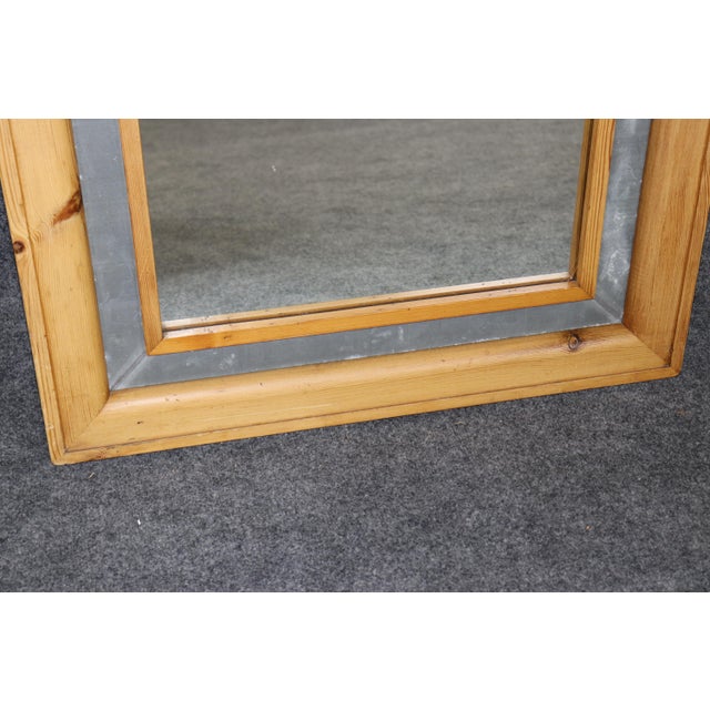 Mid 20th Century Sarreid Wood and Metal Hollywood Regency Style Mirror For Sale - Image 5 of 7