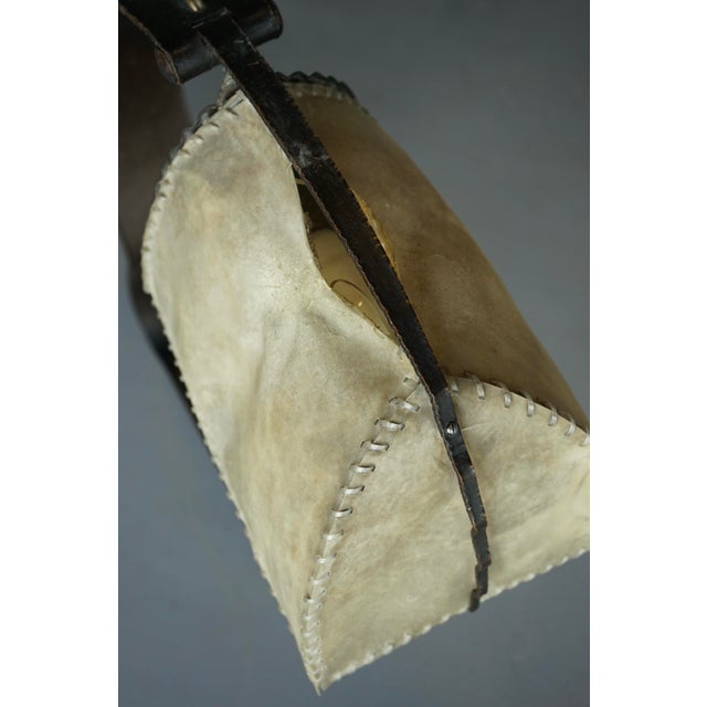 Amsterdam School Metal and Parchment Desk Lamp, 1920s For Sale - Image 16 of 18