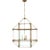 Suzanne Kasler for Visual Comfort Signature Morris Large Lantern in Gilded Iron with Clear Glass For Sale