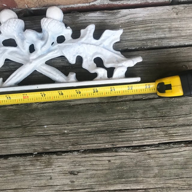 Antique White Architectural Salvage Pediment New Orleans French Country Style For Sale - Image 8 of 10