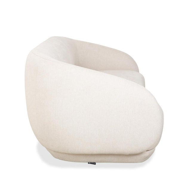 Bolzano Fabric 3-Seater Sofa, Armchair and Ottoman in Cream Leather from BoConcept, Set of 3 For Sale - Image 15 of 18