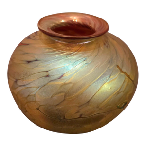 Art Glass Vase With Signature