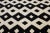 Black Handmade Tribal Moroccan Style Modern Wool Rug With Ivory and Black Design For Sale - Image 8 of 9