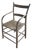 Antique Primitive Bentwood Arm Ladder Back Chair With Original Woven Splint Seat For Sale