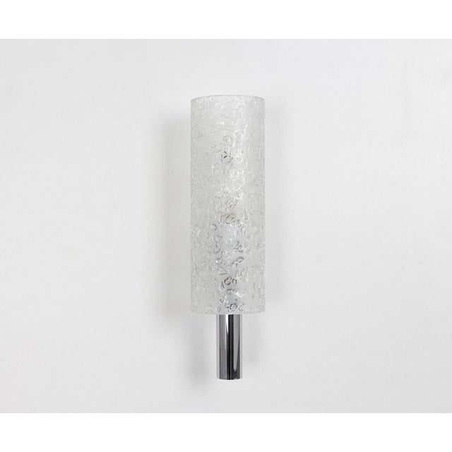 Glass Wall Sconces attributed to Doria, Germany, 1960s, Set of 2 For Sale - Image 4 of 9
