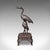 Art Deco Vintage Okimono Figure, Two Cranes, Japanese, Bronze, Bird Study, Art Deco, 1940 For Sale - Image 3 of 12