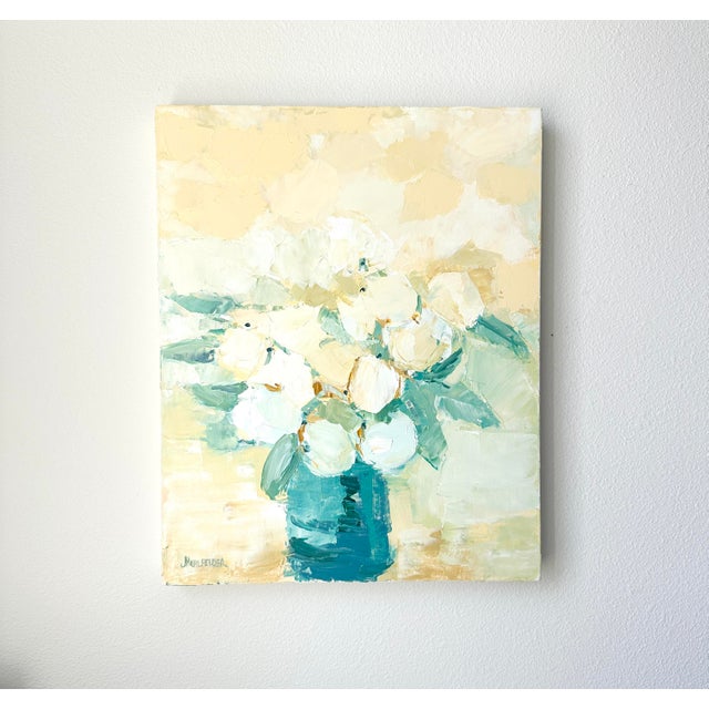 2020s "Patricia's Flowers" Original Modern Oil Painting, by Jennifer Hohlfelder For Sale - Image 5 of 8