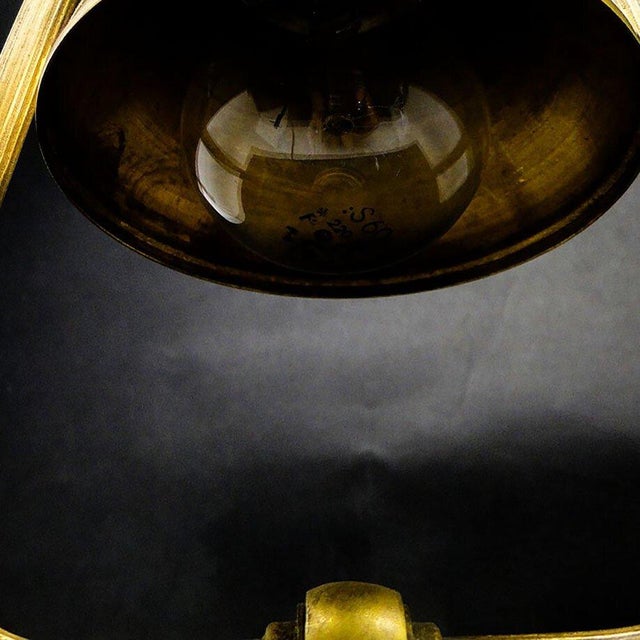 Empire Style Glass and Metal Desk Lamp, France, Early 20th Century For Sale - Image 17 of 18