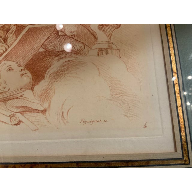 Antique French Engraving by Auguste Pequegnot For Sale - Image 9 of 10