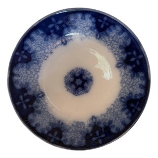 Antique Persian Moss Flow Blue Bowl By Utzschneider (Germany) For Sale