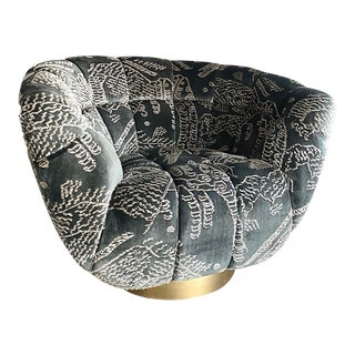 Essex Swivel Armchair by Brabbu For Sale