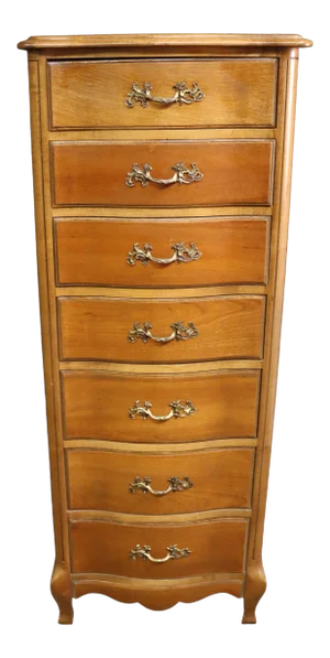 French Style Cherry Serpentine Lingerie Chest