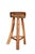 Brown Vintage French Stools, 1960s, Set of 3 For Sale - Image 8 of 11