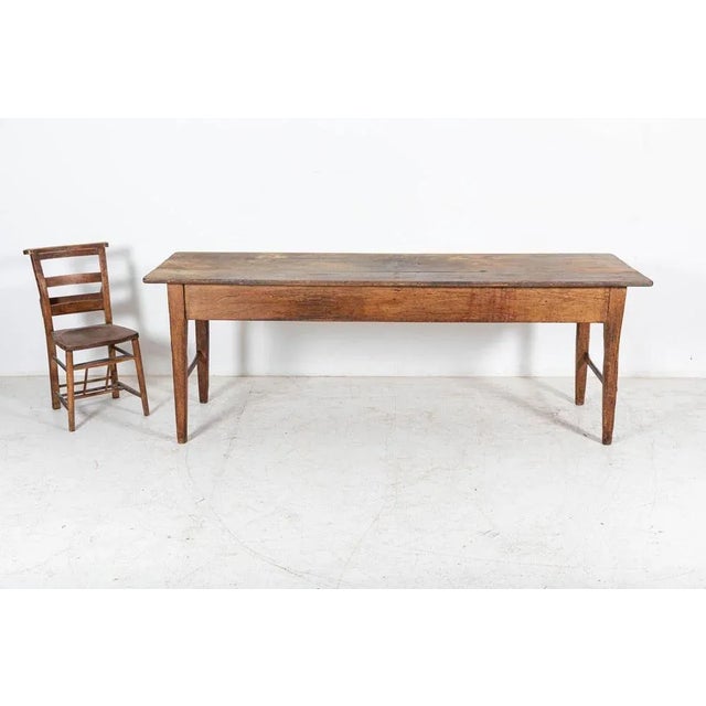 Large 19th Century English Vernacular 2 Plank Work Table For Sale - Image 6 of 17