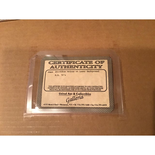 American Original 1970 Animation Art Quick Draw McGraw Attributed to Hanna-Barbera Studio For Sale - Image 3 of 4