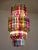 Large Multicolored Quadriedri Murano Glass Chandelier, 1984 For Sale - Image 9 of 13