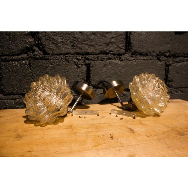 Metal Lotus Lamps, 1960s, Set of 2 For Sale - Image 7 of 15